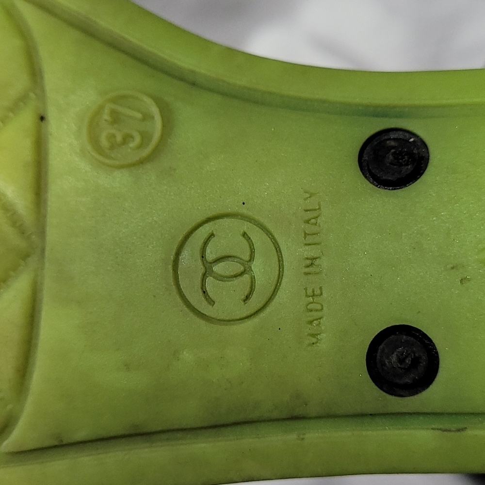 Chanel rain boots EU37 rubber - Picture 14 of 16